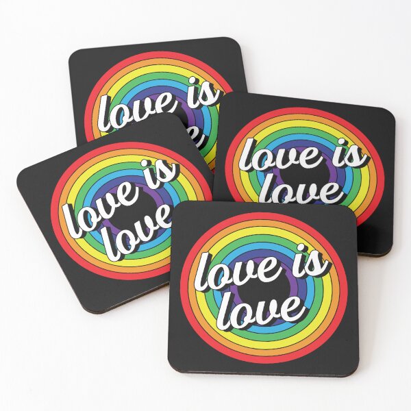 Item preview, Love is Love Retro Rainbow designed and sold by Katey1285.