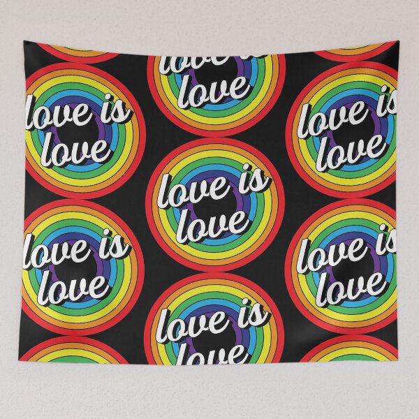 Item preview, Love is Love Retro Rainbow designed and sold by Katey1285.
