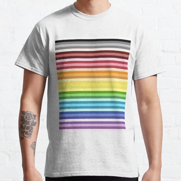 Color. Colored, multi-colored stripes. Colors. #Color #Colored #multicolored #stripes #Colors   Classic T-Shirt