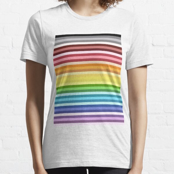 Color. Colored, multi-colored stripes. Colors. #Color #Colored #multicolored #stripes #Colors   Essential T-Shirt