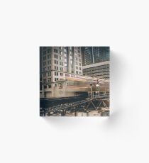 Train in Transit Acrylic Block