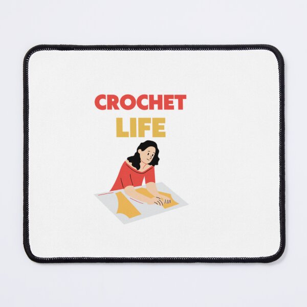 Item preview, Crochet Life - Vector - Art - Illustration - Woman  designed and sold by ThatCrochetGirl.