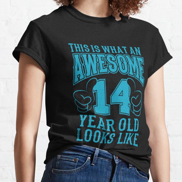 Teenager Boy Girls 14th Birthday T-Shirt Organic Teen AWESOME 14