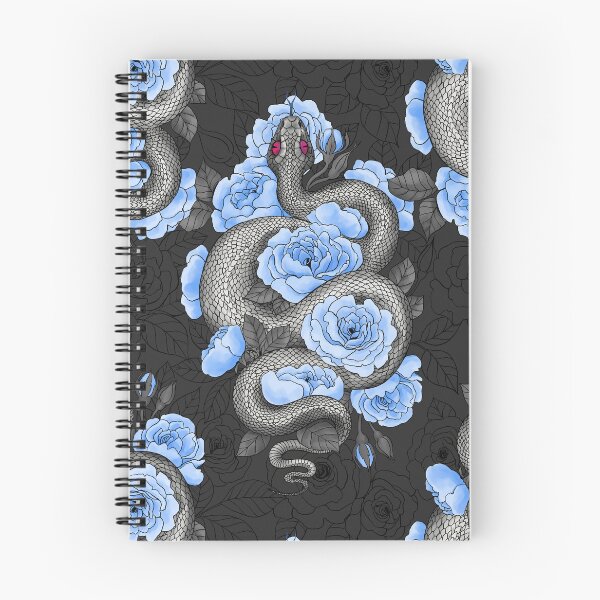 Item preview, Snakes and blue roses designed and sold by Katerina Mitkova Kirilova.