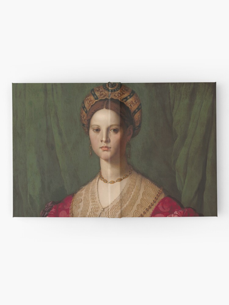 Alternate view of A Young Woman and Her Little Boy Oil Painting by Agnolo Bronzino Hardcover Journal