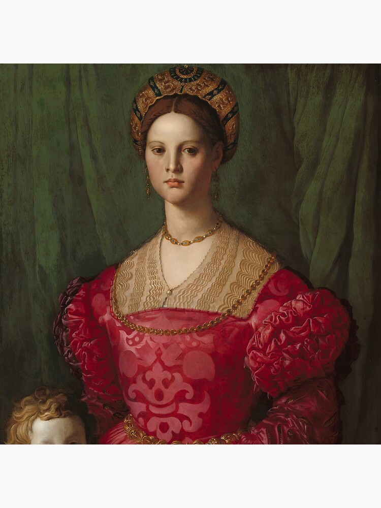 A Young Woman and Her Little Boy Oil Painting by Agnolo Bronzino by podartist