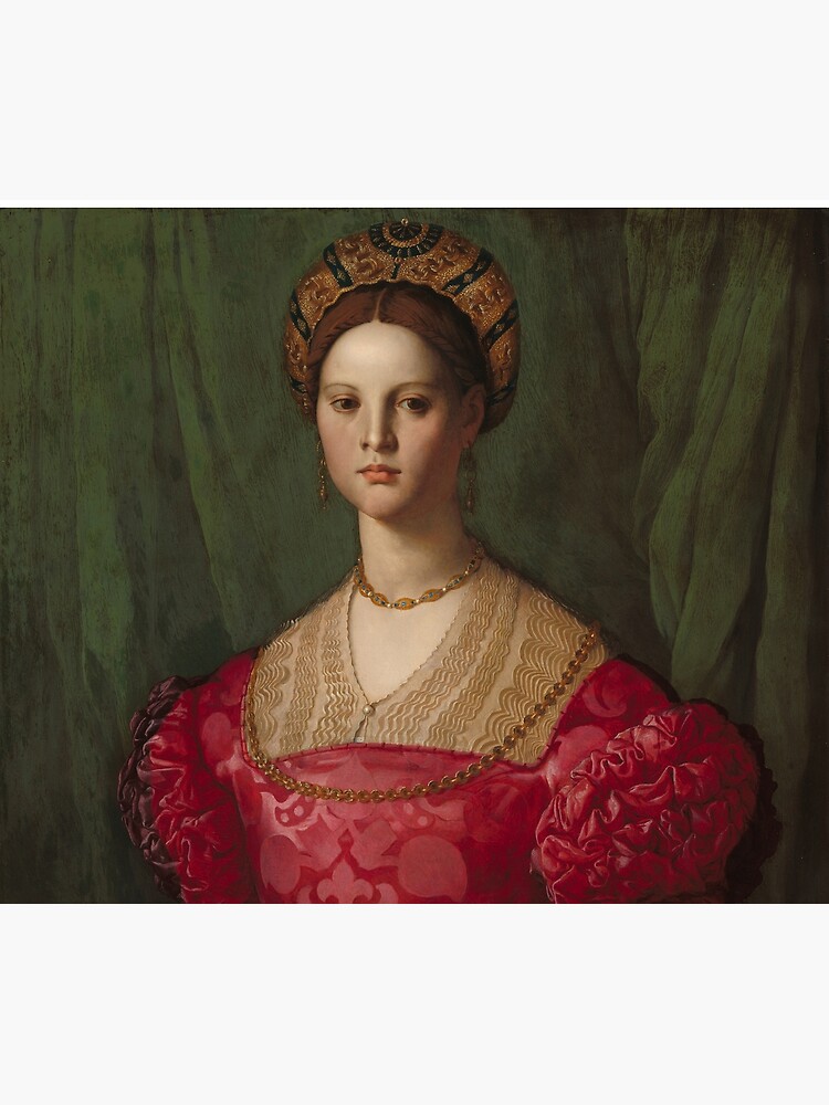 A Young Woman and Her Little Boy Oil Painting by Agnolo Bronzino by podartist