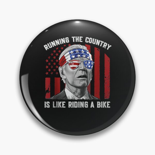 Item preview, Funny Merry 4th Of July Joe Biden falling off his bicycle designed and sold by Lynette1241.