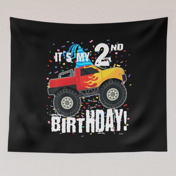 Item preview, It's My 2nd Birthday Monster Truck For 2 Year Old designed and sold by MalloWilli.