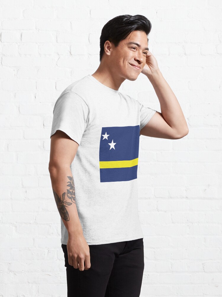 T-shirt classique avec l'œuvre Drapeau du Curaçao créée et vendue par Shorlick