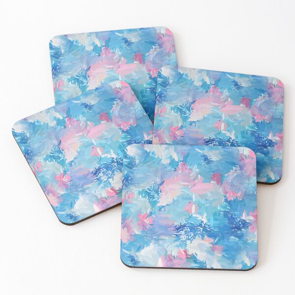 Item preview, beautiful background with pink and blue watercolor abstract pattern designed and sold by siwabudda.