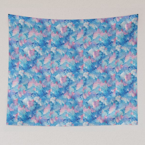Item preview, beautiful background with pink and blue watercolor abstract pattern designed and sold by siwabudda.