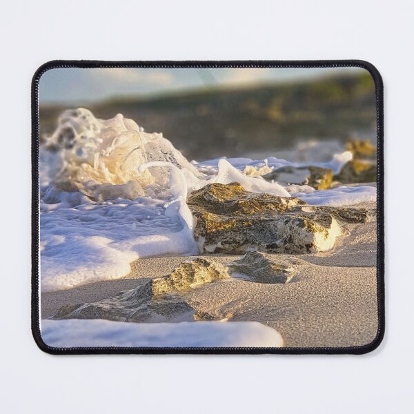 Item preview, close up view of surf lapping up to rocks on the sea shore designed and sold by ydsdesigns.