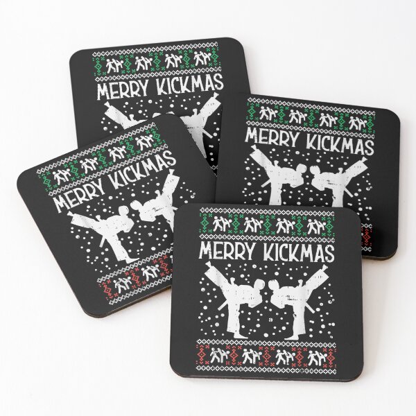 Item preview, Merry Kickmas Ugly Christmas Karate Jiu Jitsu Martial Gift designed and sold by eggenbergdi.