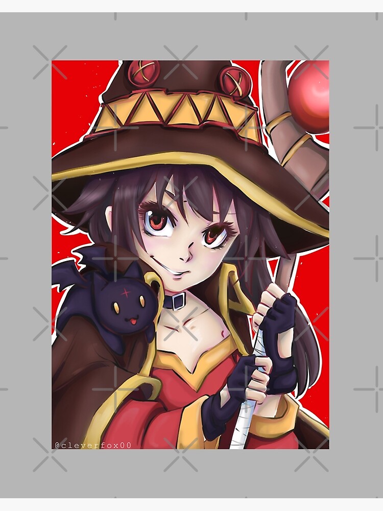 Yunyun KonoSuba Kono Subarashii Vintage Vector Anime Design | Art Board  Print