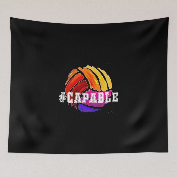 Item preview, Volleyball Capable Vintage Sticker designed and sold by gloria1os.
