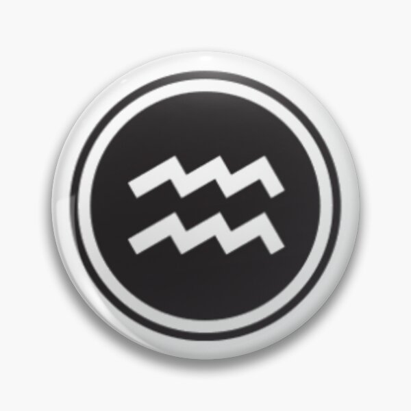 Artikelvorschau, Das schwarze Wassermann-Symbol entworfen und verkauft von Wavytarot.