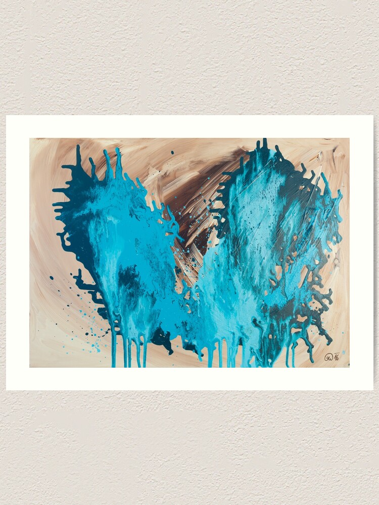 Alternate view of Breathe - Fluid Painting abstract painting Art Print