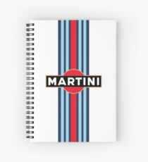 Martini Racing stripe Spiral Notebook