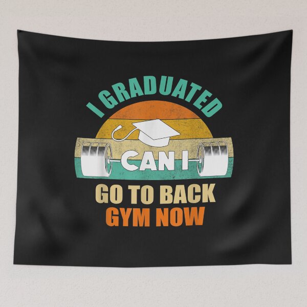 Item preview, I Graduated Can I Go Back To Gym Now Vintage Graduation 2022 T-Shirt designed and sold by Kellner-Platt.