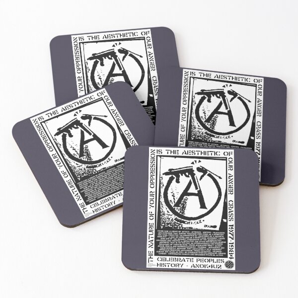 Item preview, Gold Crass anarchy and peace designed and sold by WeraMiller.