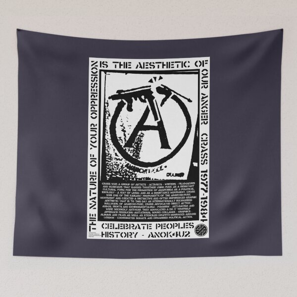 Item preview, Gold Crass anarchy and peace designed and sold by WeraMiller.