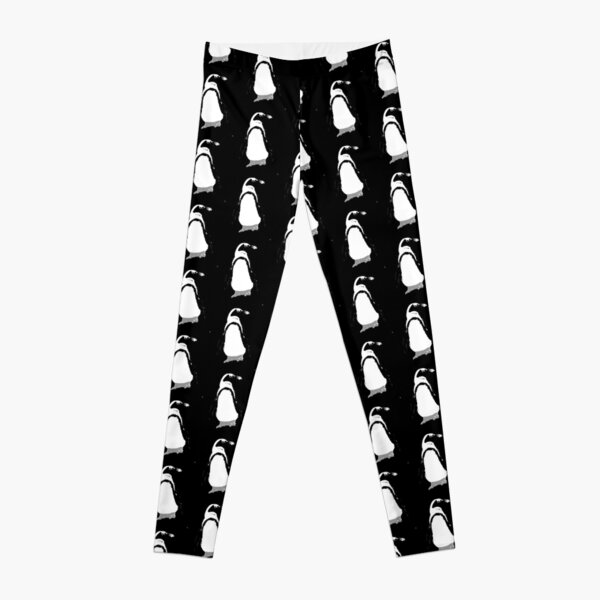 Black And White Penguin Leggings