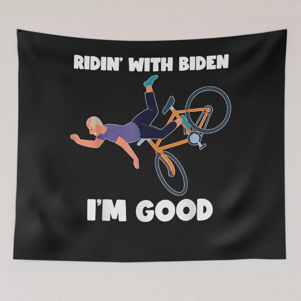 Item preview, Joe Biden falls off his bicycle Funny Biden Falls off Bike designed and sold by Lynette1241.