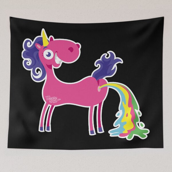 Item preview, Einhorn und Regenbogen designed and sold by Kopfzirkus.