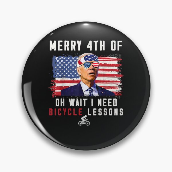 Item preview, Merry 4th of July Biden Bike Bicycle falls Off funny designed and sold by Lynette1241.