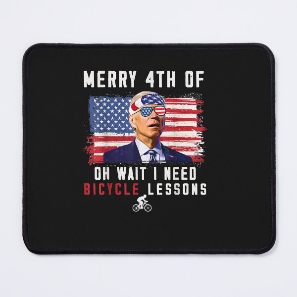 Item preview, Merry 4th of July Biden Bike Bicycle falls Off funny designed and sold by Lynette1241.