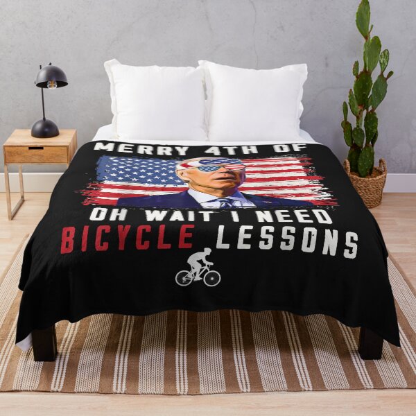 Item preview, Merry 4th of July Biden Bike Bicycle falls Off funny designed and sold by Lynette1241.