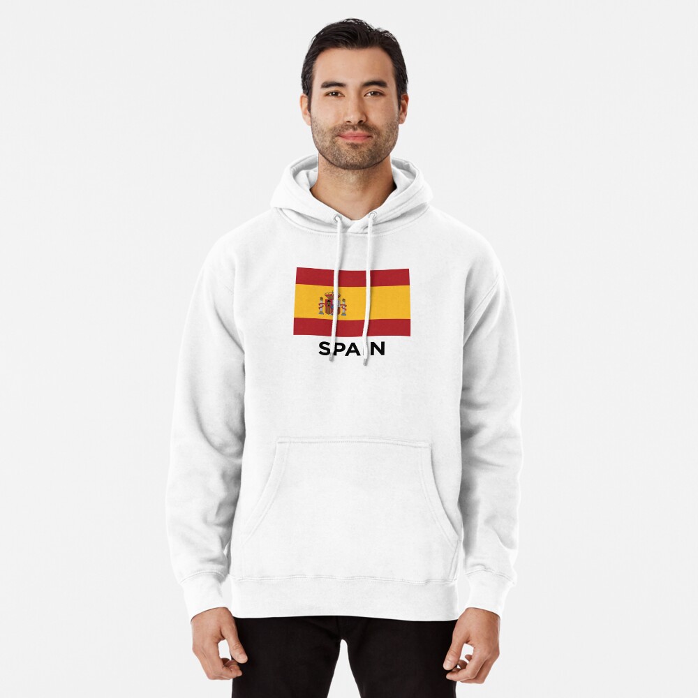 Spain Flag With Text (On by Redbubble Greeting STUDIO-72 for White)\