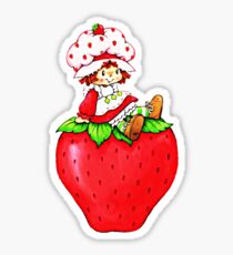 Strawberry Shortcake, strawberry classic 80s cartoon Sticker