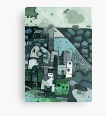 Activity Below Metal Print