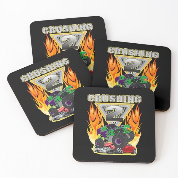 Item preview, Monster Truck Crushing Being 2 Two Years Old 2nd Birthday designed and sold by MalloWilli.