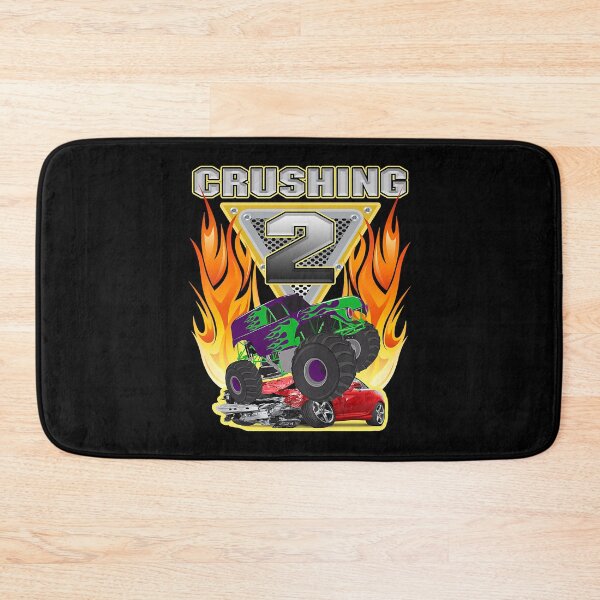 Item preview, Monster Truck Crushing Being 2 Two Years Old 2nd Birthday designed and sold by MalloWilli.