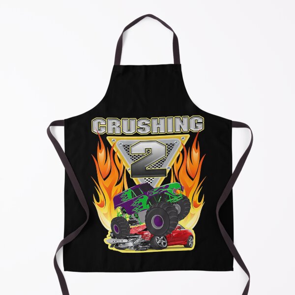 Item preview, Monster Truck Crushing Being 2 Two Years Old 2nd Birthday designed and sold by MalloWilli.