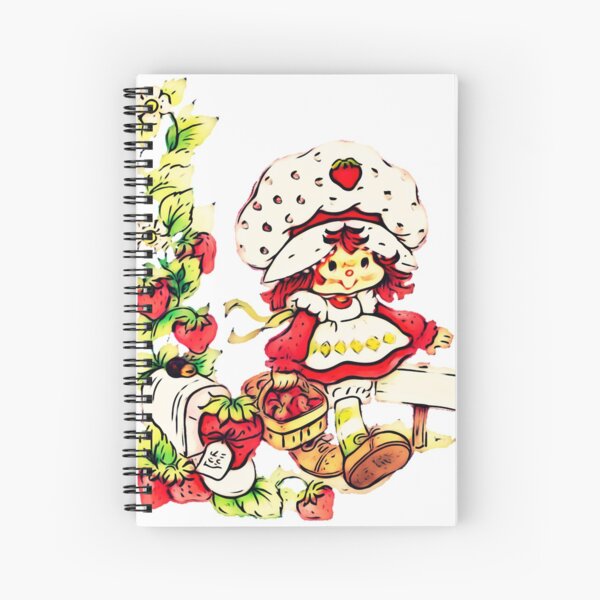 Strawberry Shortcake, strawberry classic 80s cartoon Spiral Notebook