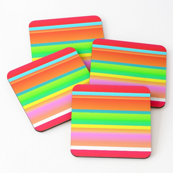 Item preview, Bright summer color palette striped (summer style) designed and sold by lausn.