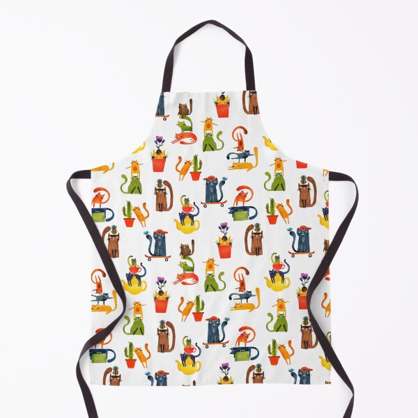 Item preview, Scattered Cats watercolour cat painting pattern designed and sold by KatyClemmans.