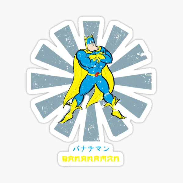 "Bananaman Retro Japanese " Sticker for Sale by bietthe34thi Redbubble