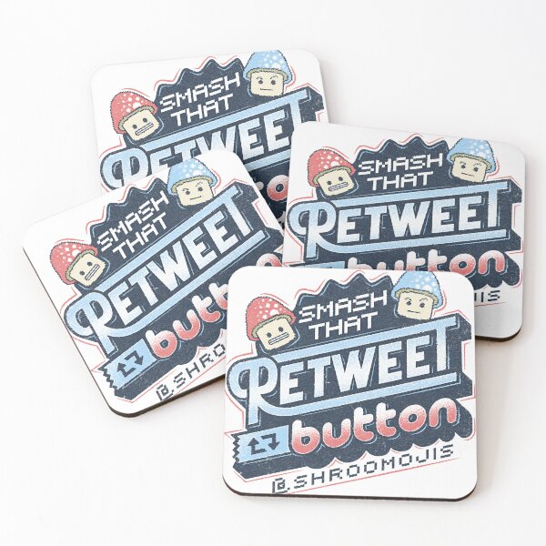 Item preview, Shroomojis – Aplasta ese botón Retweet designed and sold by Jannuande.