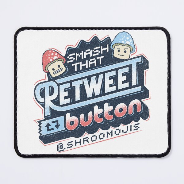 Item preview, Shroomojis – Smash That Retweet Button designed and sold by Jannuande.