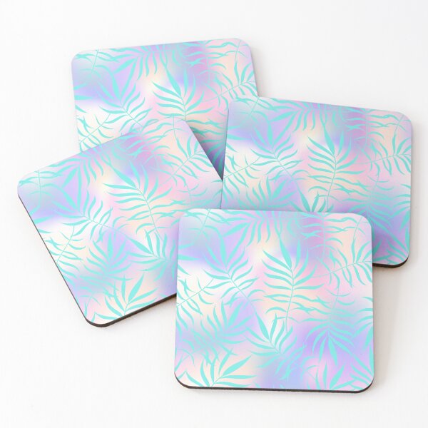 Item preview, Summer Pink Green Leaves Pattern Beach Vibes designed and sold by UniQueensShop.