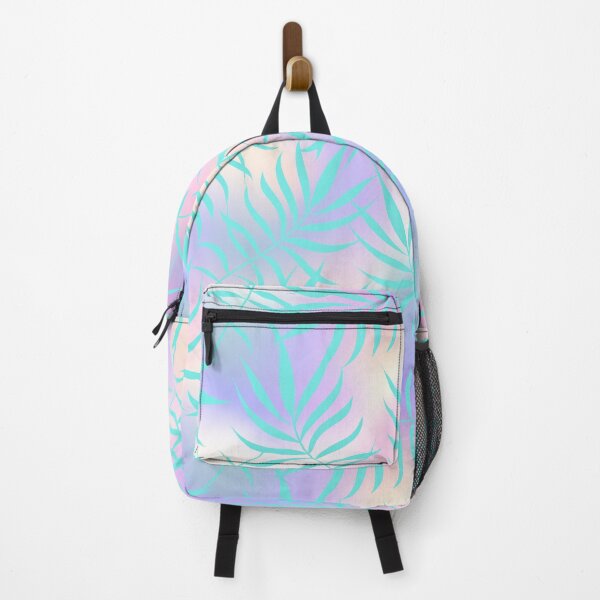 Item preview, Summer Pink Green Leaves Pattern Beach Vibes designed and sold by UniQueensShop.