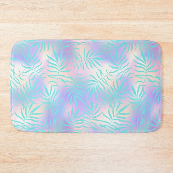 Item preview, Summer Pink Green Leaves Pattern Beach Vibes designed and sold by UniQueensShop.