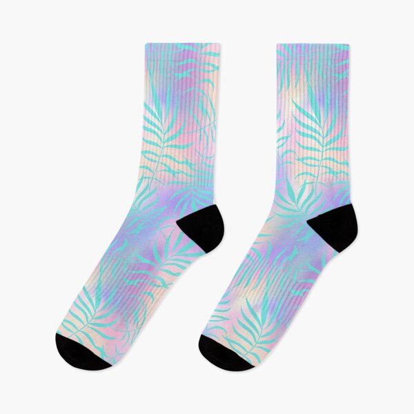 Item preview, Summer Pink Green Leaves Pattern Beach Vibes designed and sold by UniQueensShop.