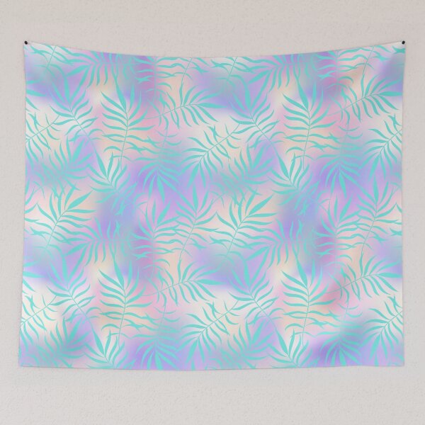 Item preview, Summer Pink Green Leaves Pattern Beach Vibes designed and sold by UniQueensShop.