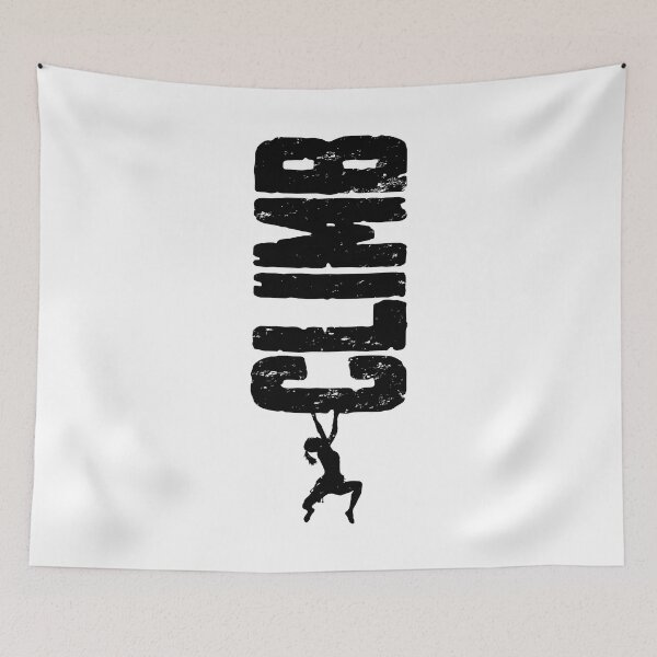 Item preview, Climb Rock Climbing Bouldering Vintage Vertical Climber Girl designed and sold by GrandeDuc.